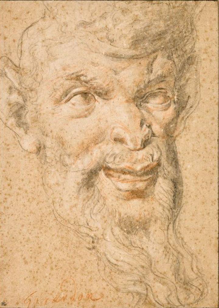 François Girardon, Design for a satyr, undated. Musée du Louvre (26775, recto). © Musée du Louvre, Paris.