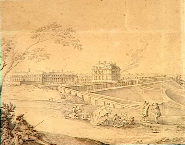 Jacques André Portail, The Château de Bellevue from the South, 18th Century.