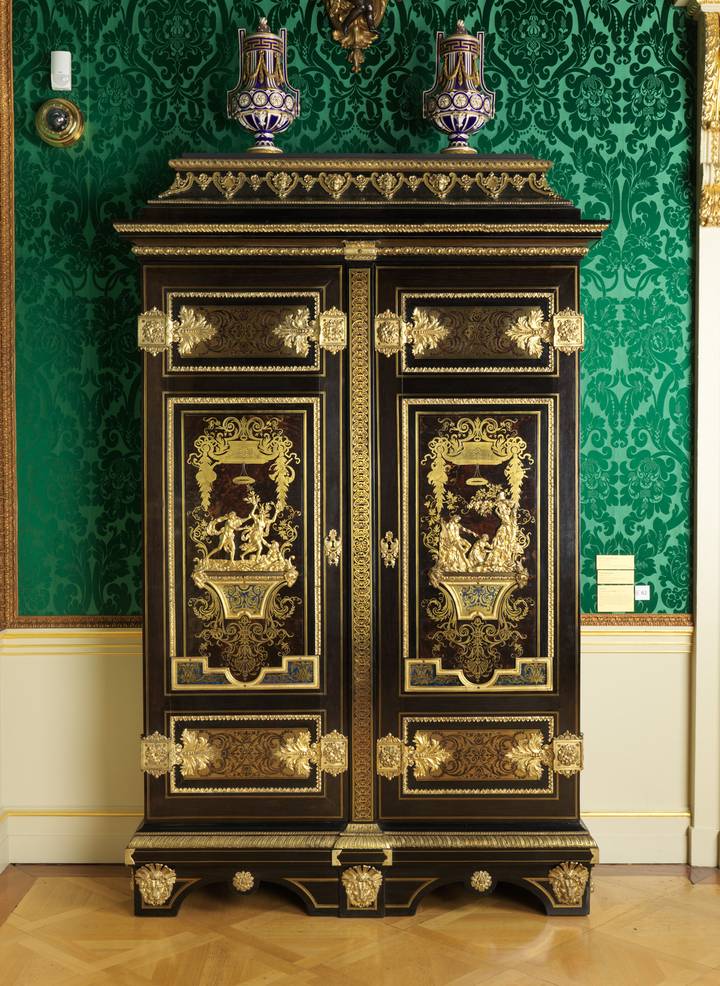 Detail, Attributed to André-Charles Boulle, Wardrobe, about 1700 (F62).