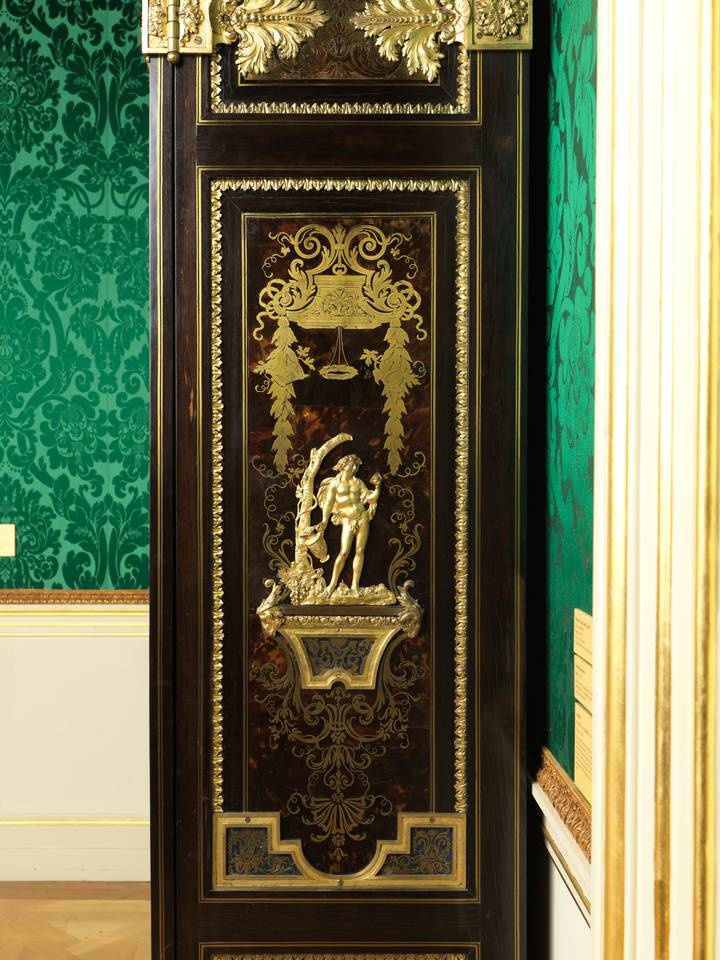 Detail, Attributed to André-Charles Boulle, Wardrobe, about 1700 (F62).