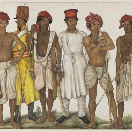 A painting of a group of figures