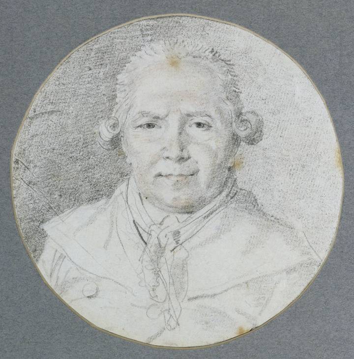 Jean-Honoré Fragonard, Self-Portrait, about 1780/90. Musée du Louvre (RF 41192, Recto). Photo © RMN-Grand Palais (Musée du Louvre) / Gérard Blot.