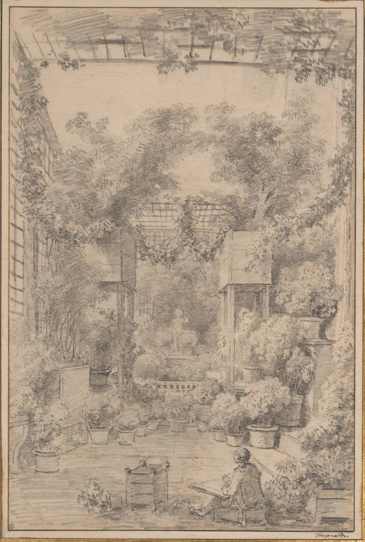 Jean-Honoré Fragonard, The Draftsman, 1770s. The Metropolitan Museum of Art (1975.1.626).