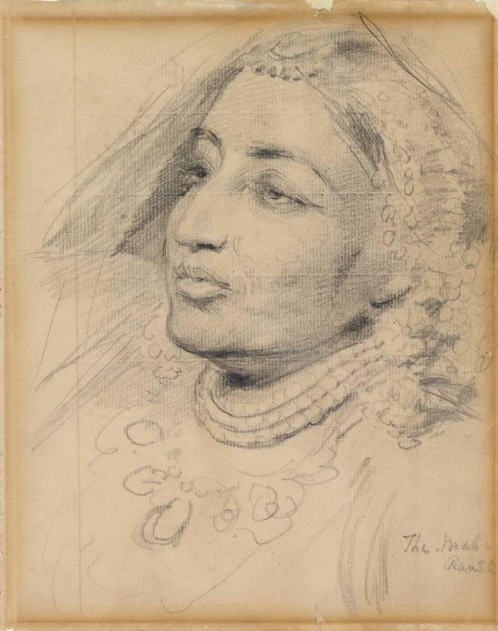 George Richmond, Maharani Jind Kaur, 1863 © Toor Collection