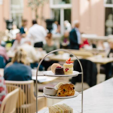 Cream tea in the Wallace Restaurant
