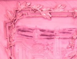 Infrared examination of marquetry.