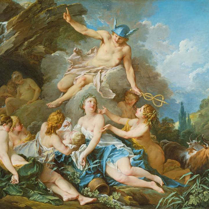 Mercury Confiding the infant Bacchus to the Nymphs (P487)