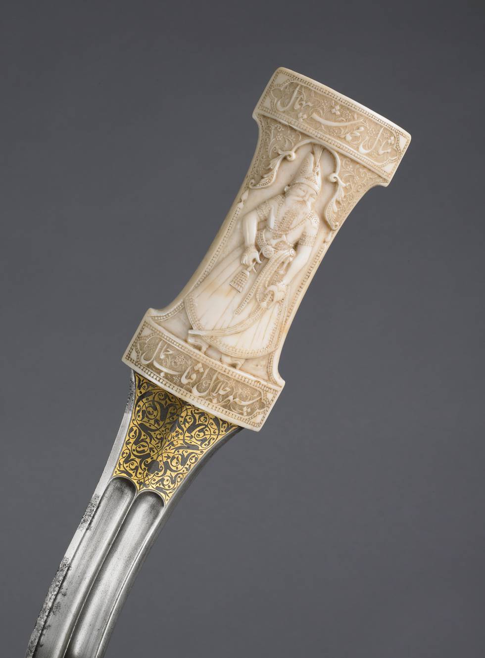 A detail of a dagger hilt
