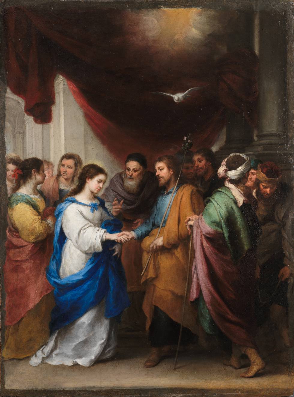 A painting of the Marriage of the Virgin