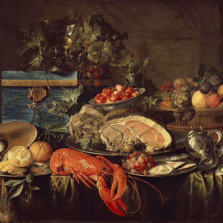 Seventeenth-century still life of a banquet table