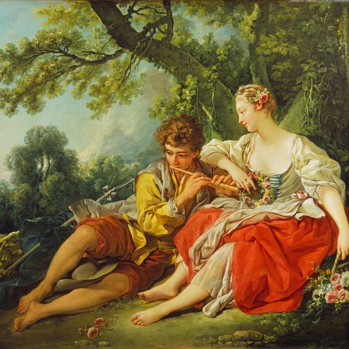 Shepherd and Shepherdess Reposing