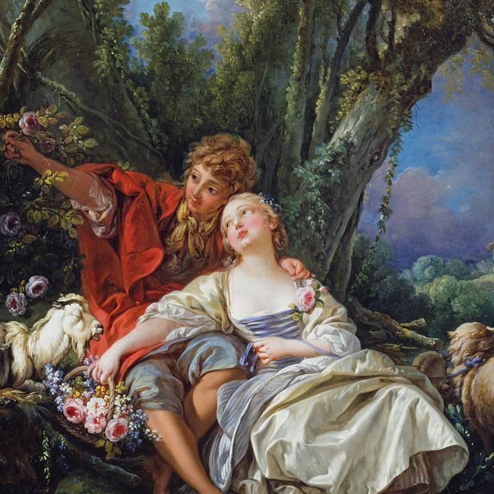 Pastoral with a Bagpipe Player