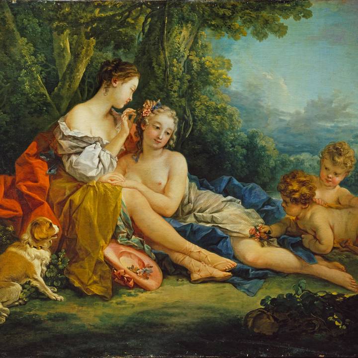 Shepherd and Shepherdess Reposing
