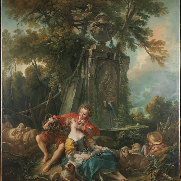 Shepherd and Shepherdess Reposing