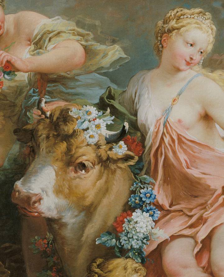 Detail of Francois Boucher, The Abduction of Europa, 1732–4 (P484)