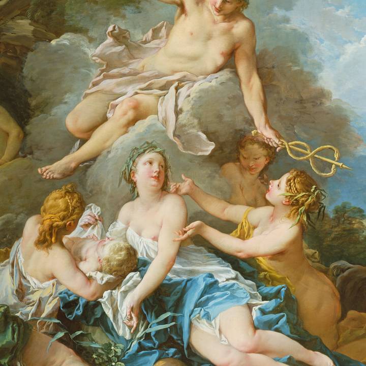 Pastoral with a Bagpipe Player