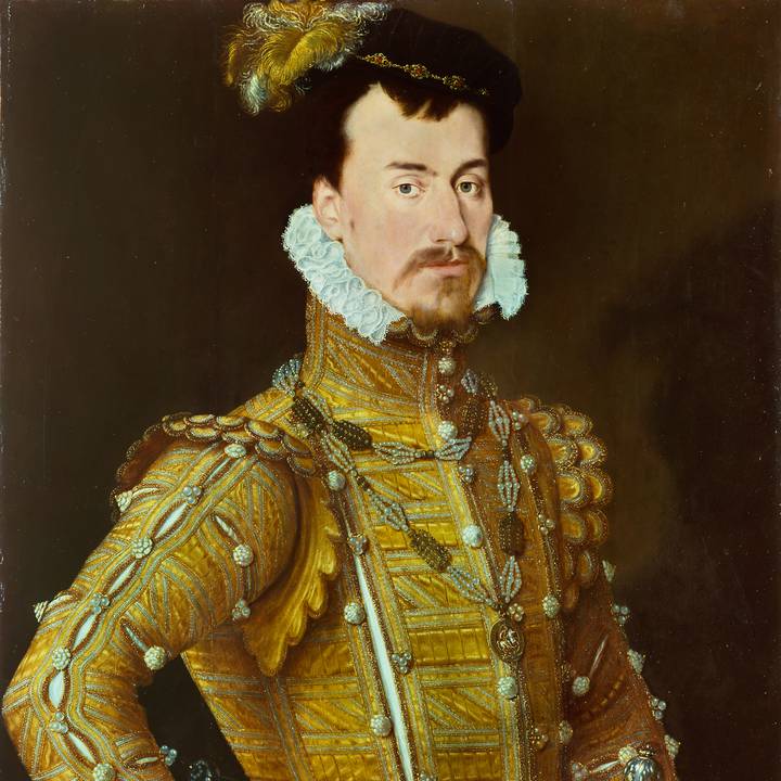 A painting of a man with a beard wearing a ruff