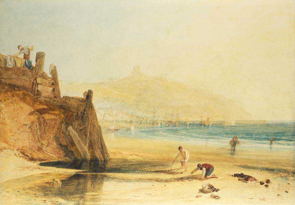 J.M.W. Turner, Scarborough Castle: Boys Crab Fishing, 1809