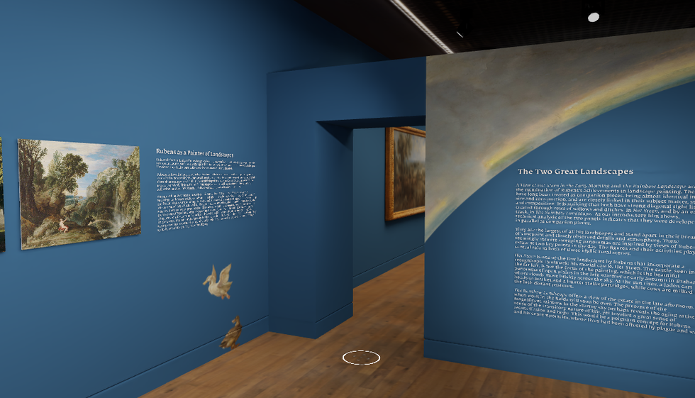 A screenshot of a virtual exhibition
