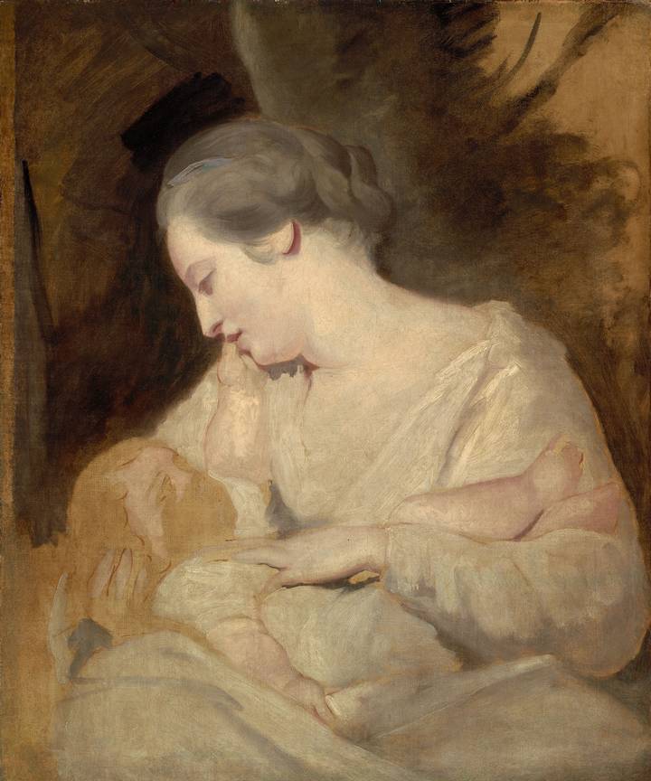 Joshua Reynolds, Mrs Susanna Hoare holding her Child, about 1763. Museum of Fine Arts, Boston (1982.138).