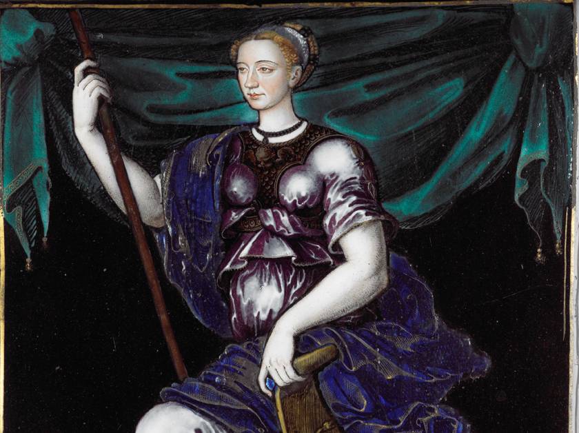 Brief Encounter: A Limoges Painted Enamel Portrait of Marguerite de France as Minerva