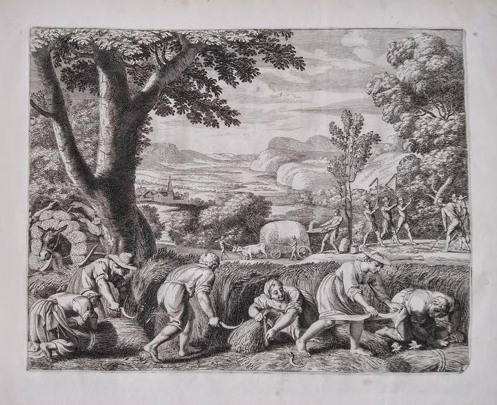 Claudine Bouzonnet Stella after Jacques Stella, Harvest, from Pastorales, 1667 © The Trustees of the British Museum