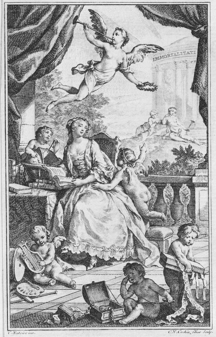 Charles-Nicolas Cochin, Charles-Joseph Natoire, Portrait of Madame de Pompadour, c. 1745. The Metropolitan Museum of Art PDM