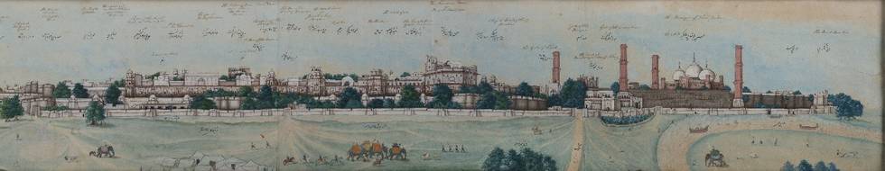 panoramic view of the walled city